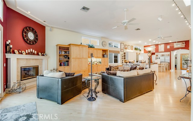 Family Room & Fireplace.