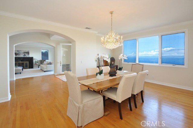 Formal Dining Room with View