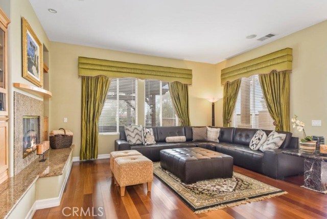Spacious Family Room with Fireplace