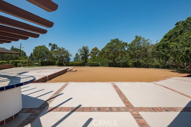 Back yard and deck