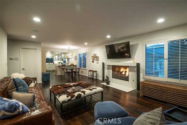 Family room looking into dining area
