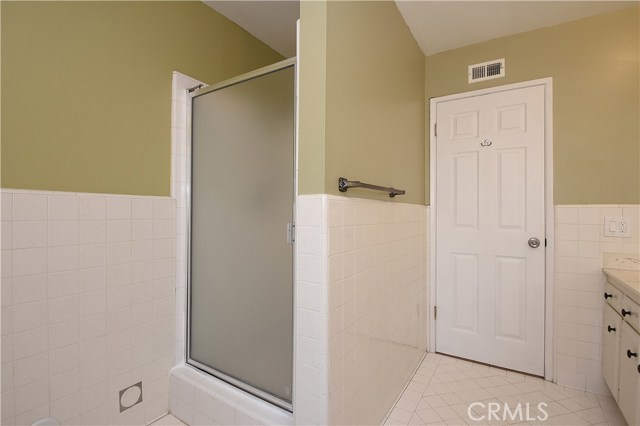 Master shower