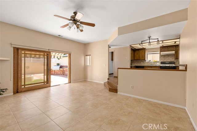 Family room leads you to your private over sized back yard