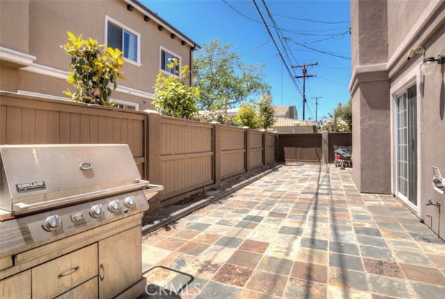 Fully fenced backyard