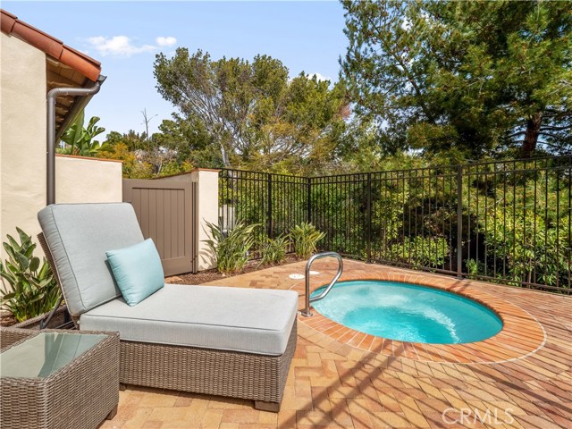 This gated spa area offers privacy.