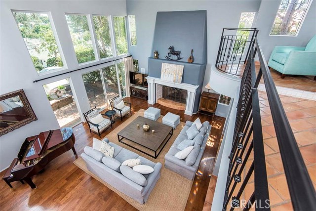 Bird's Eye View of the Living Room