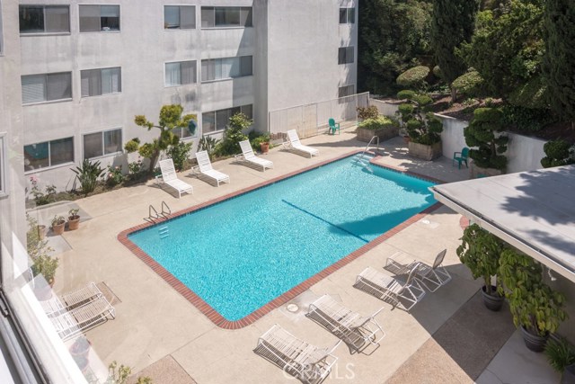 Courtyard/Pool view from Top Floor unit