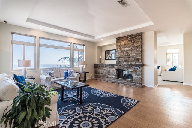 Family Room with Panoramic Ocean & Catalina Views