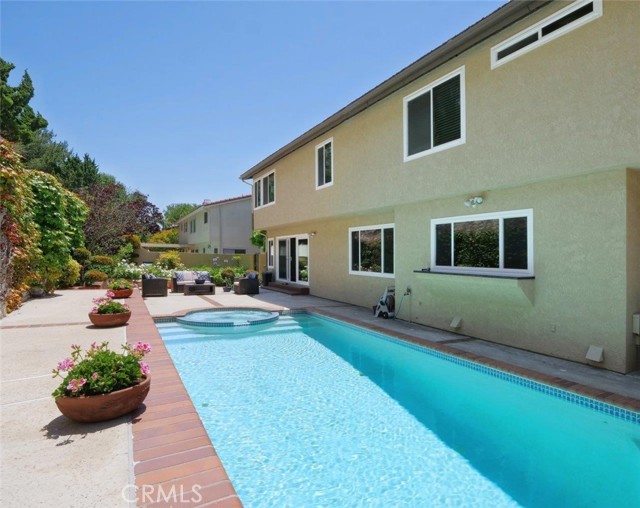 Back Elevation with Pool & Spa
