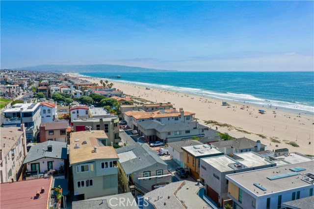 Aerial South view from directly above house