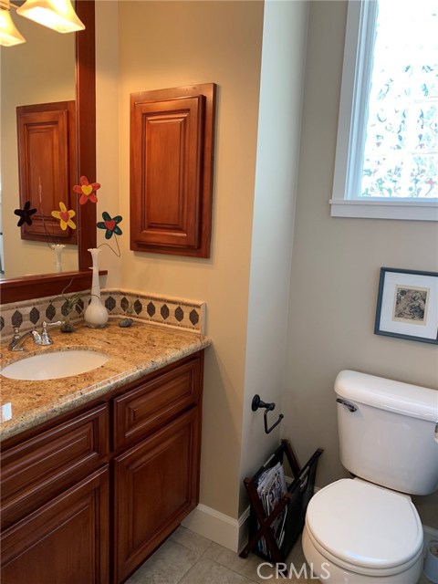 Full bath attached to downstairs bedroom/office
