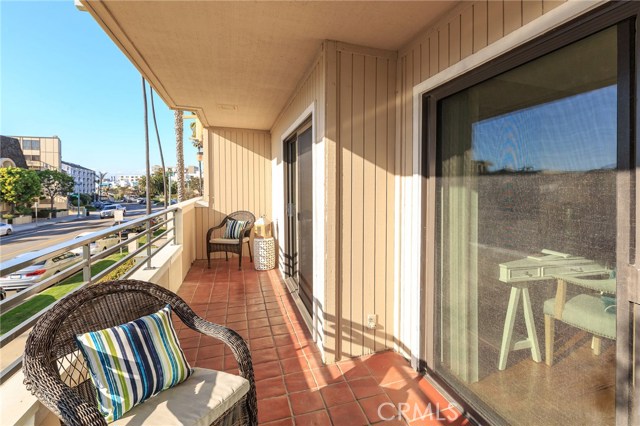 balcony off the master & living room