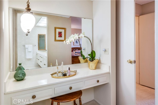 Master bedroom dressing area.