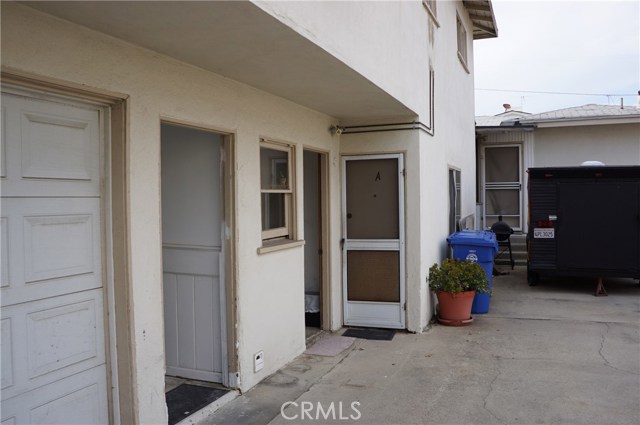 Front Door of Unit #A  Ground Floor 1 Bedroom / 1 Bath