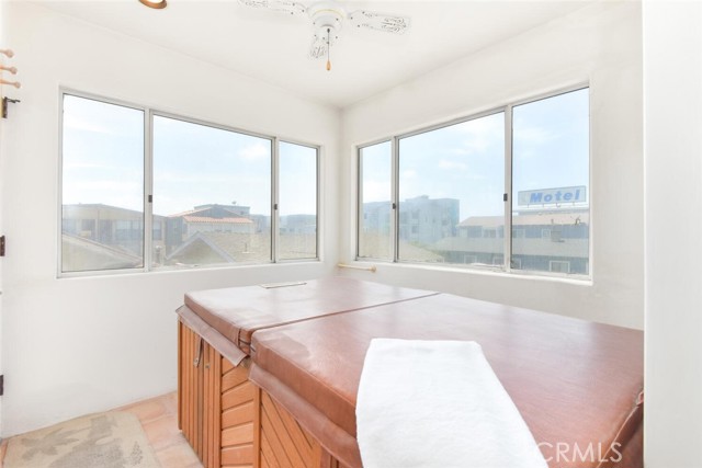 Private Spa room with access to the spiral staircase to the Roof Top with and Ocean View.