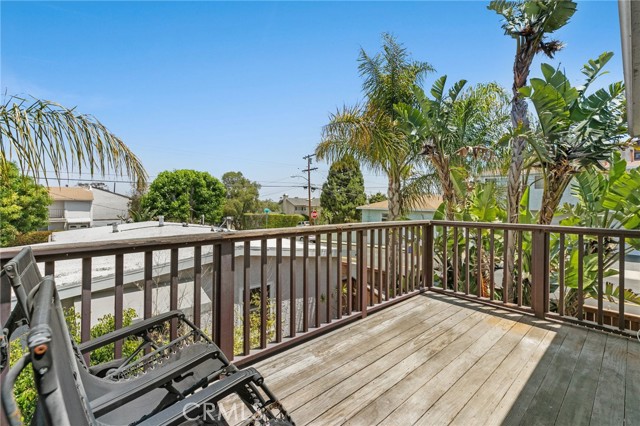 Upstairs unit patio decking