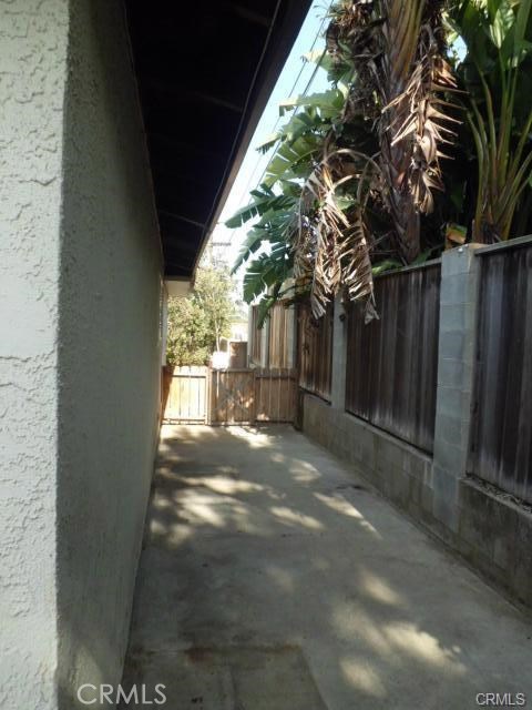 right hand side of lot/property