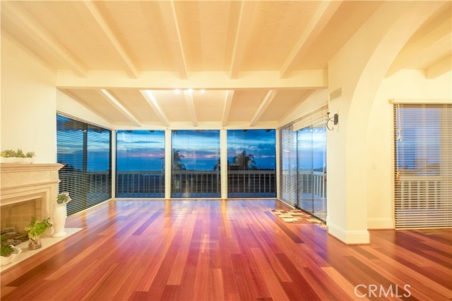 Living room facing the ocean view.