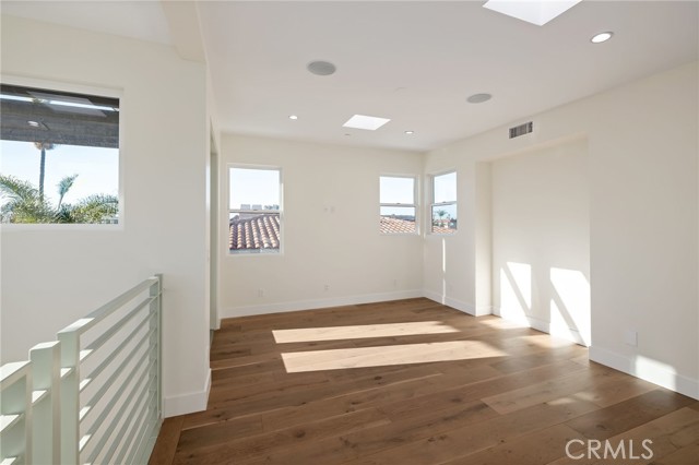 Skylights and a private veranda accompany the loft