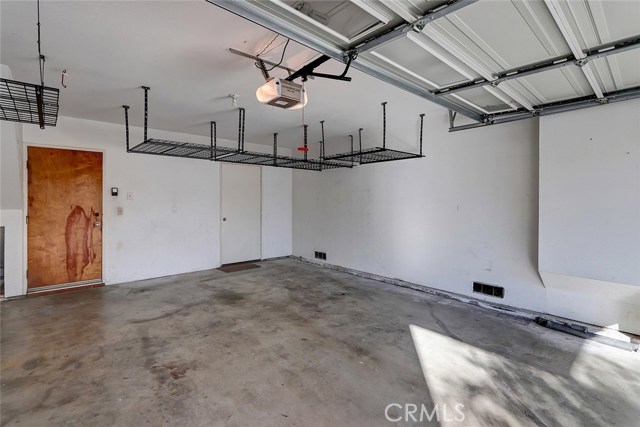 Two car garage with direct access plus extra storage space