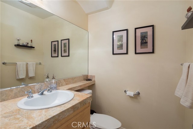 Convenient half bath for guests Convenient half bath for guests