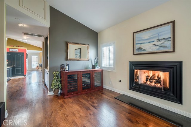 Just sit, enjoy your wine and watch the beautiful fire burning!