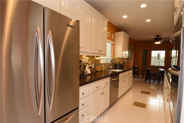 Kitchen looking toward casual eating area...