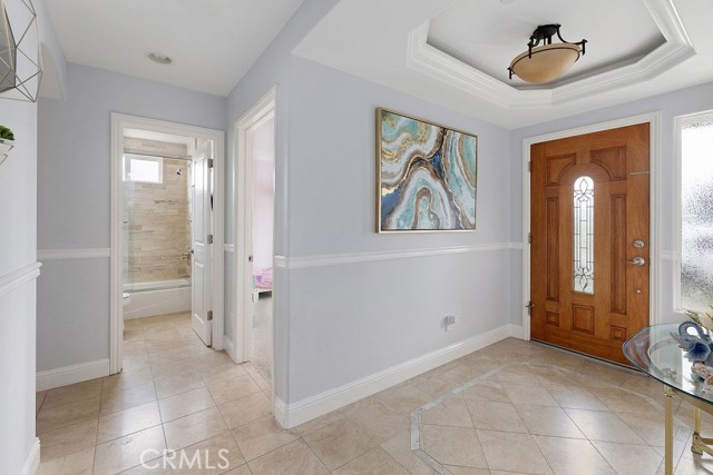 2 spacious bedrooms and 2 full baths are located on the first level.