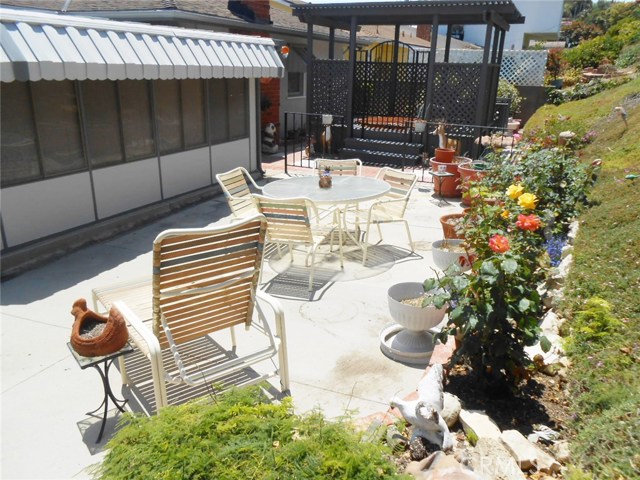 Another View of Backyard overlooking the Custom Gazebo with Spa.