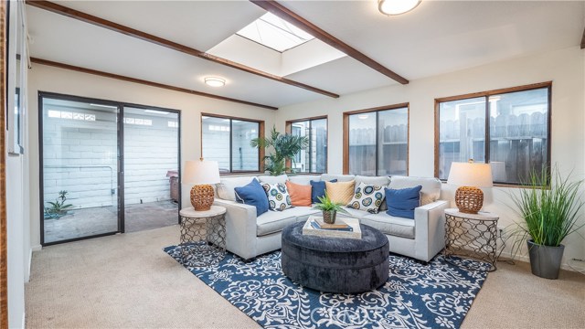 Family room and patio
