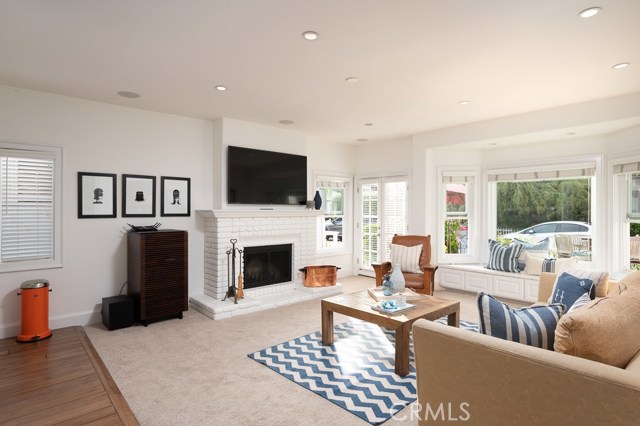 Family room opens to patio