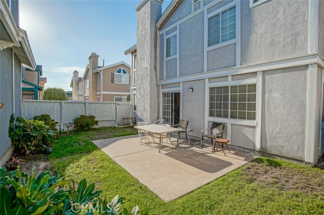 Private backyard