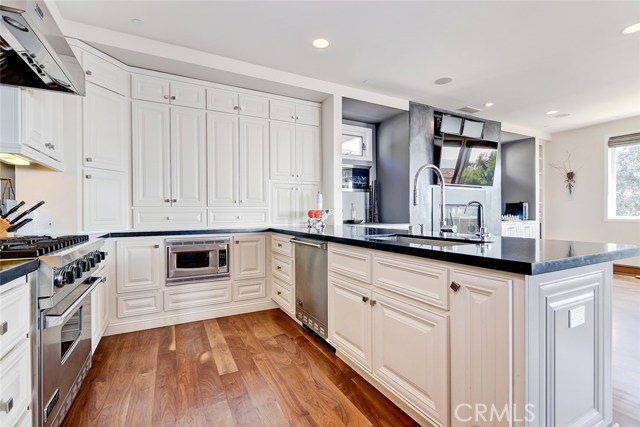 kitchen with stainless steel appliances