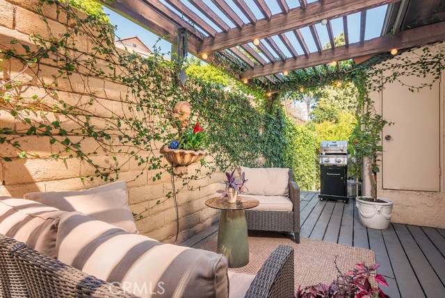 back patio with view down to outside garden back patio with view down to outside garden