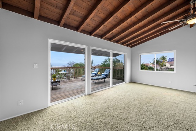 Bedroom 4 (Upstairs Master) with Private Deck & Beautiful Views