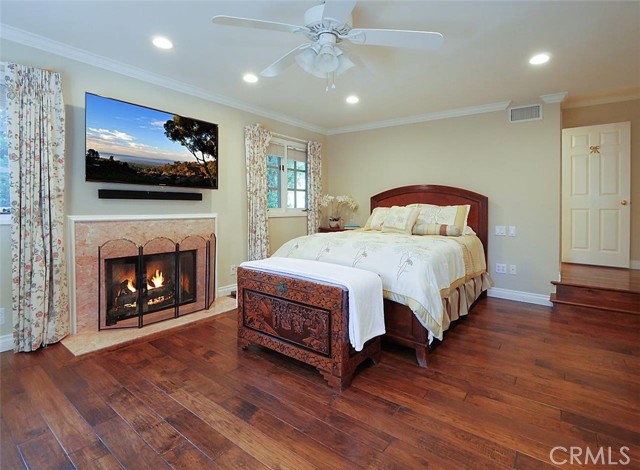 Master Bedroom with Fireplace