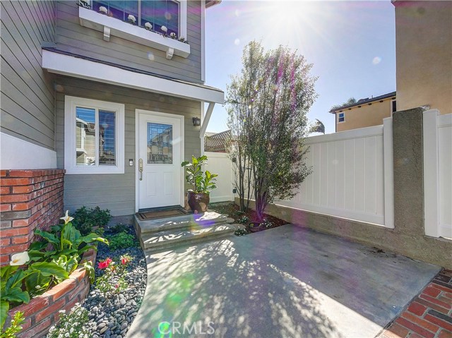 Lovely Front Door with garden areas.