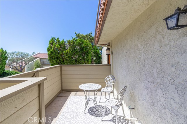 Patio outdoor dining and gardening.