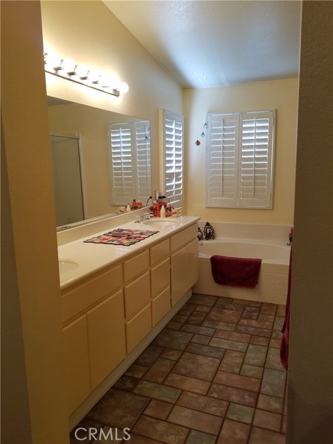 Master Bathroom Has Dual Sinks And Plenty Of Cabinet Space.