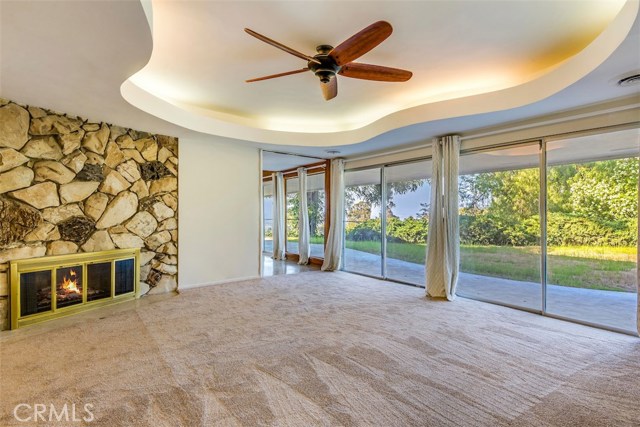 Living Room Looking Out to Grassy Backyard