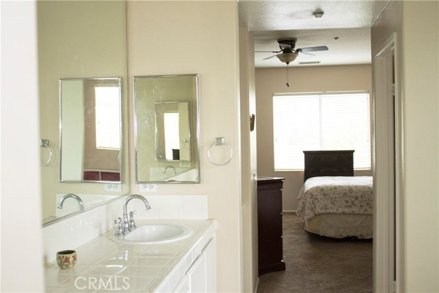 View to master bedroom from master bath.