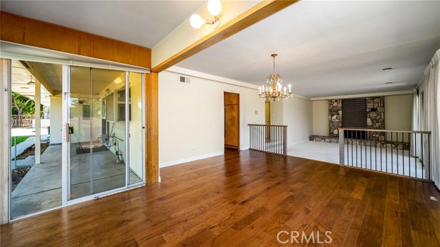 Formal dining room looking towards living room.