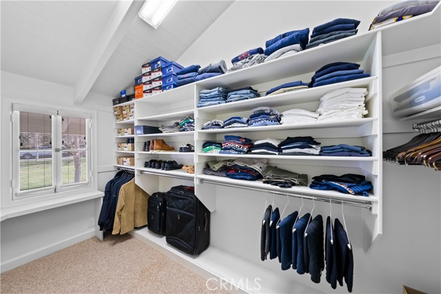 One of two master closets