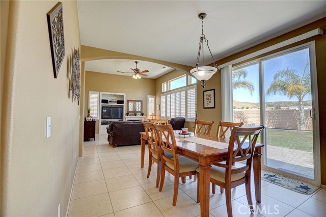 Eat-in kitchen with beautiful mountain views, open to the family room.