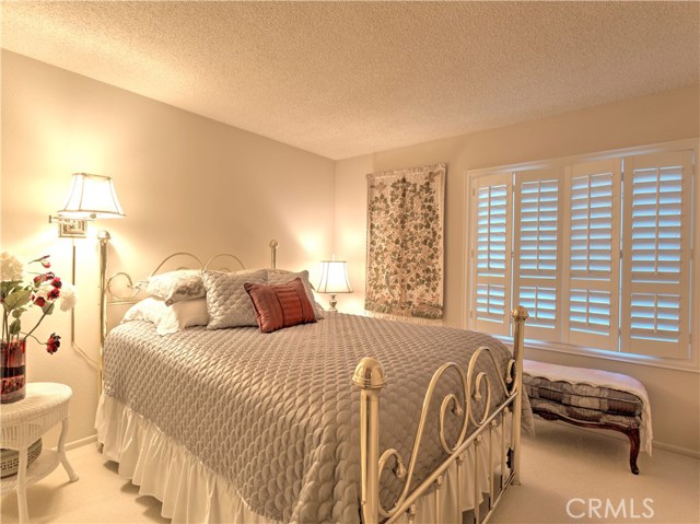 Second bedroom with upgraded plantation shudders