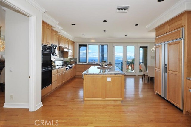 Kitchen Looking Out to Coastline View