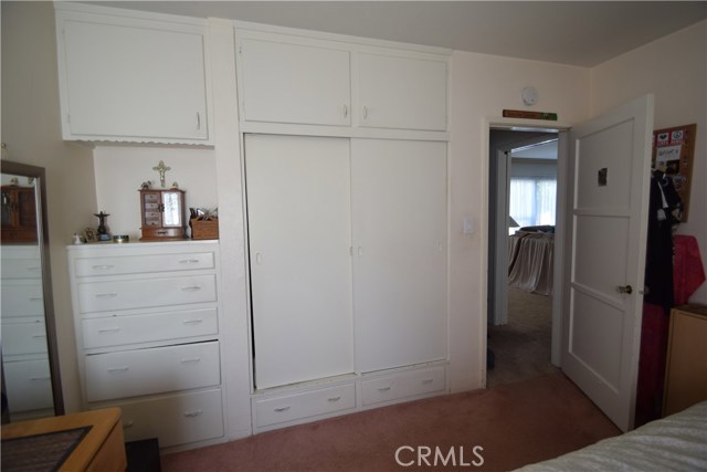 Master bedroom closet and built-in chest