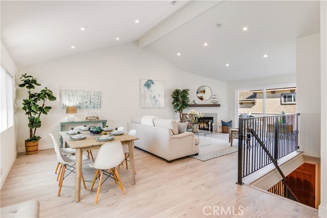 Open floor plan Dining and Living Room Area