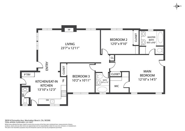3619 Poinsettia Avenue, Manhattan Beach, California 90266, 3 Bedrooms Bedrooms, ,3 BathroomsBathrooms,Residential,Sold,Poinsettia,PW20142237