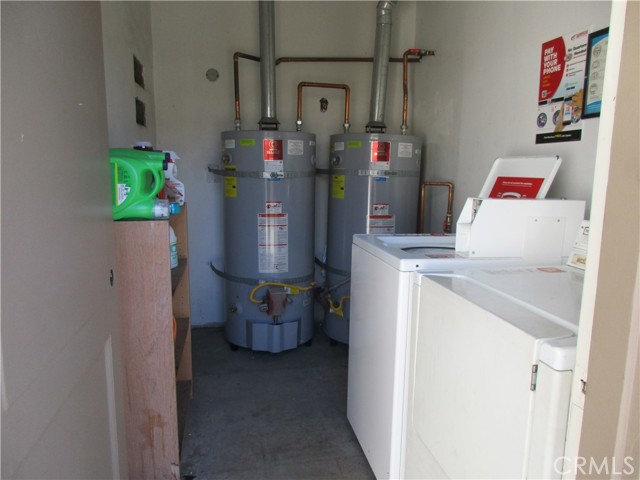 Communal laundry room